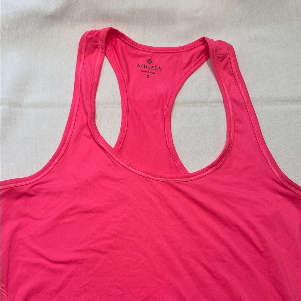 Athleta Bright Pink Racerback Tank Top